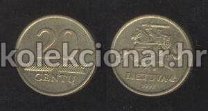 Lithuania Litva 20 Centu 1997