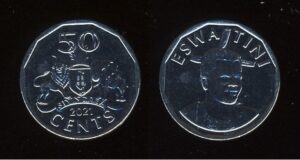 Eswatini Swaziland Svazi 50 Cents 2021
