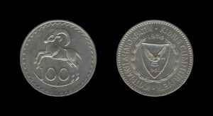 Cyprus Cipar 100 Mils 1974