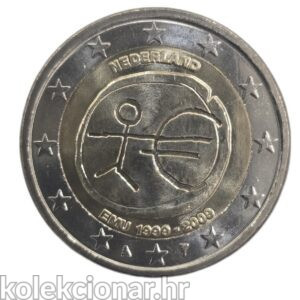 Netherlands Nizozemska 2 Euro 2009 - 10 Years of EMU