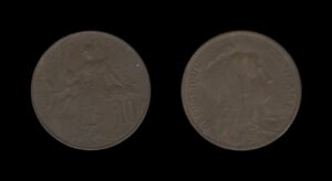 France Francuska 10 Centimes 1901