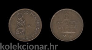 Norway Norveška 50 Ore 2000 - Harald V