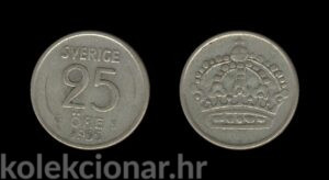 Sweden Švedska 25 Ore 1955 - Gustaf VI Adolf