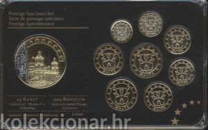 Malta Euro Specimen Set (pozlačeni) + Medalja