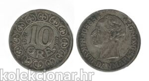 Denmark Danska 10 Ore 1907 - Frederik VIII