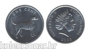 Cook Islands 1 Cent 2003 – Pointer - Elizabeth II