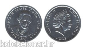 Cook Islands 1 Cent 2003 – James Cook - Elizabeth II