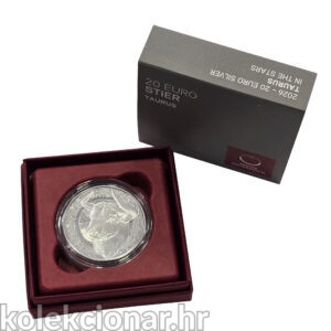 Austria Austrija 20 Euro 2026 – Taurus (sa jantarom)