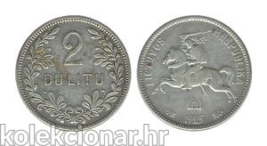 Lithuania Litva 2 Litu 1925