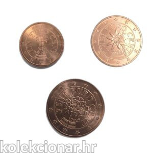 Austria Austrija 1 + 2 + 5 Cents 2025