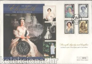 Alderney 2 Pounds 1990 - Queen Mother's 90th Birthday - Elizabeth II