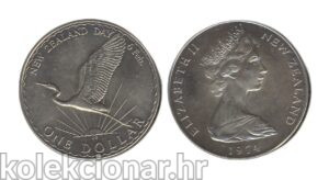 New Zealand Novi Zeland 1 Dollar 1974 - New Zealand Day - Elizabeth II