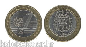Russia Rusija 1 Euro Trial 2004