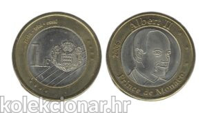 Monaco Monako 1 Euro Trial 2006 - Albert II