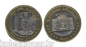 Slovakia Slovačka 1 Euro Trial 2004