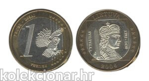 Lithuania Litva 1 Euro Trial 2004