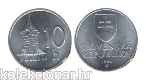 Slovakia Slovačka 10 Halierov 1993