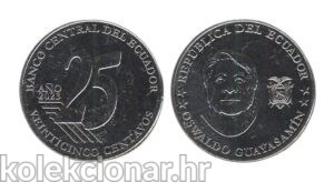 Ecuador Ekvador 25 Centavos 2023 - Oswaldo Guayasamin