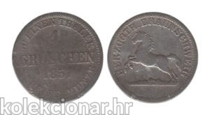 Germany Njemačka Brunswick 1 Groschen 1857 – William