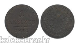 Austria-Hungary Austro-Ugarska Austria 1 Kreutzer 1851 A – Franz Joseph I