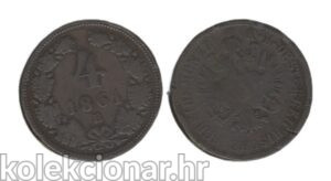 Austria-Hungary Austro-Ugarska Austria 4 Kreutzer 1861 B